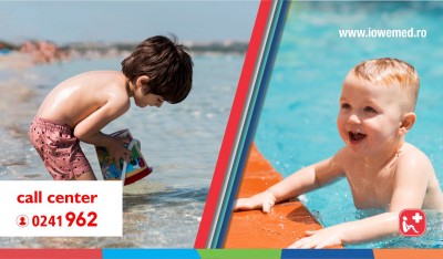 Baie în mare sau în piscină? Care variantă este recomandată celor mici?